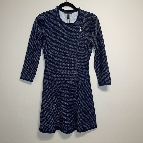 BCBGMAXAZRIA Womens Blue 3/4 Sleeve Dress size XS‎ - Picture 1 of 10